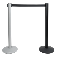 Showgear 2 m Adjustable Crowd Barrier PRO Silber