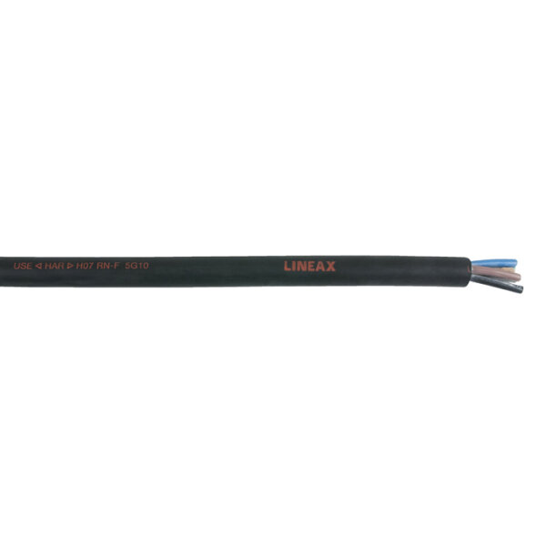 Lineax Neoprene Cable, Black Preis pro Meter - 5x 10 mm²