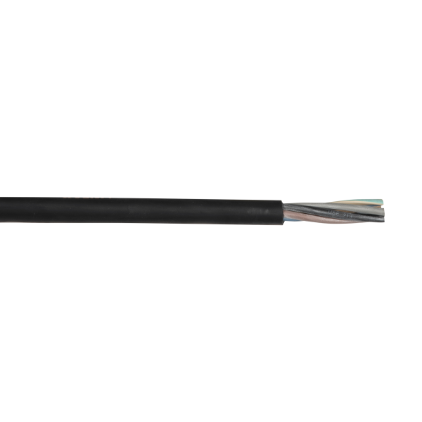 Lineax Neoprene Cable, Black Price per metre - 5x 6 mm²