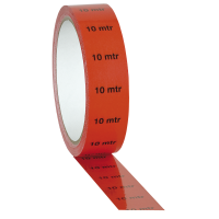 Showgear Marker / Indicator Tape Red "10 m" - 25 mm / 33 m