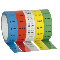 Showgear Marker / Indicator Tape Red "10 m" - 25 mm / 33 m