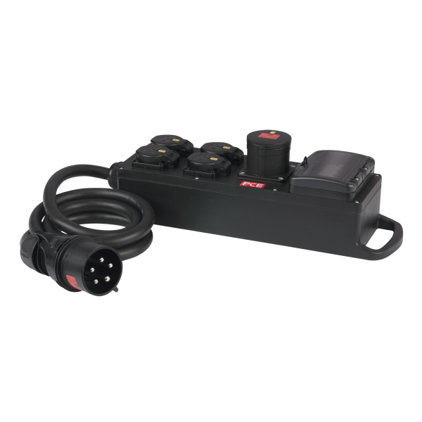 PCE MPD-416CEE Power Splitter CEE 32 A 4x Schuko - 1x CEE 16 A 5P