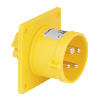 PCE CEE 16 A/110 V 4P Socket - male - yellow Gelb - IP44