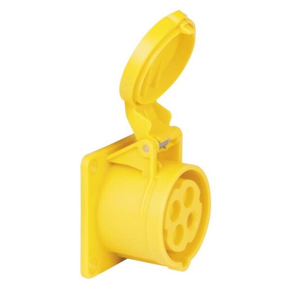 PCE CEE 16 A/110 V 4P Socket - female - yellow