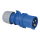 PCE CEE 16 A/240 V - 3P Plug male Blau - IP44