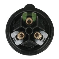 PCE CEE 16 A/240 V - 3P Plug male Black - Turbo Terminal - screwless