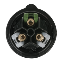 PCE CEE 16 A/240 V - 3P Plug male Black - Turbo Terminal - screwless