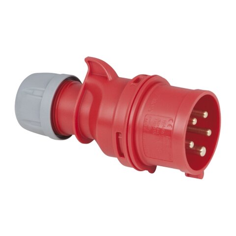 PCE CEE 16 A/400 V 5-pin Plug male Red