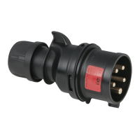 PCE CEE 16 A/400 V 5-pin Plug male Schwarz - Turbo...