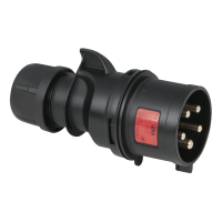 PCE CEE 32 A/400 V 5-pin Plug male Schwarz - IP44