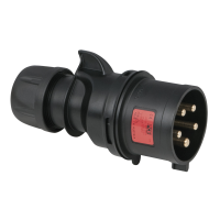PCE CEE 32 A/400 V 5-pin Plug male Schwarz - Turbo...
