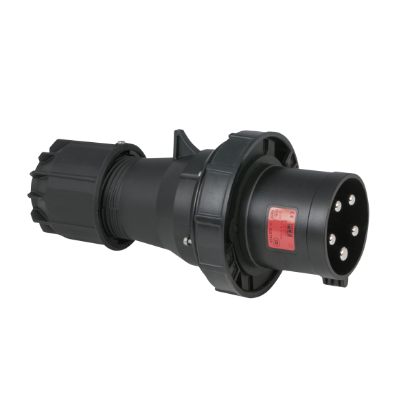 PCE CEE 125 A/400 V 5-pin Plug male Black