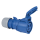 PCE CEE 16 A/240 V - 3P Plug female Blue