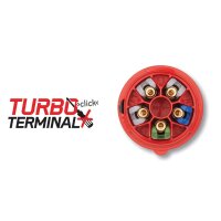 PCE CEE 16 A/240 V - 3P Plug female Black - Turbo Terminal - screwless