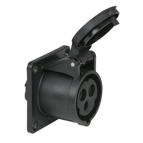 PCE CEE 16 A/240 V - 3P Socket female Schwarz - IP44