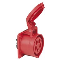 PCE CEE 16 A/400 V 5-pin Socket female Red