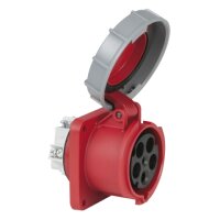 PCE CEE 63 A/400 V 5-pin Socket female Red