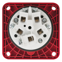 PCE CEE 63 A/400 V 5-pin Socket female Red