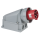 PCE CEE 63 A/400 V 5P Wallmount - male Red