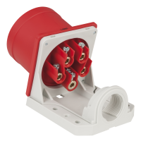 PCE CEE 32 A/400 V 5P Wallmount - male Rot - IP44