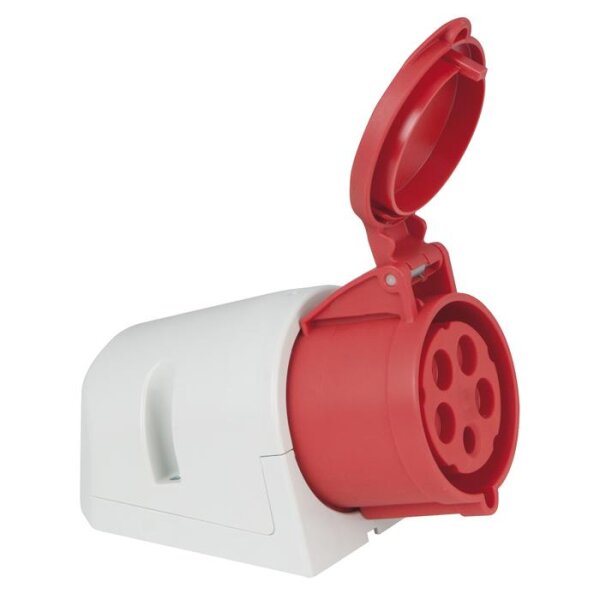 PCE CEE 32 A/400 V 5P Wallmount - female Red