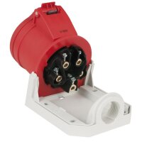 PCE CEE 32 A/400 V 5P Wallmount - female Red