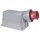 PCE CEE 125 A/400 V 5P Wallmount - male Rot - IP67