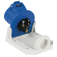 PCE CEE 16 A/240 V 3P Wallmount - female Blue