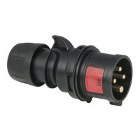 PCE CEE 16 A/400 V - 4P Plug male Schwarz - Turbo...