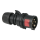PCE CEE 16 A/400 V - 4P Plug male Schwarz - Turbo Terminal - screwless - IP44