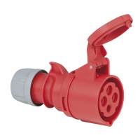 PCE CEE 16 A/400 V 4-pin Plug female Red