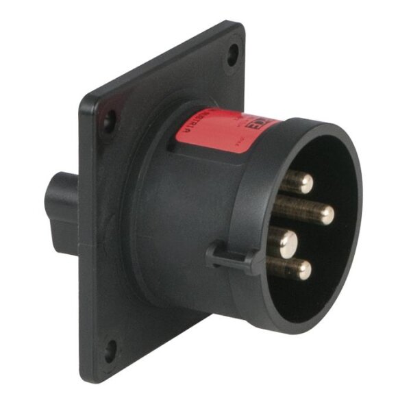 PCE CEE 16 A/400 V 4-pin Socket male Black