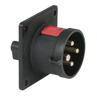 PCE CEE 16 A/400 V 4-pin Socket male Black
