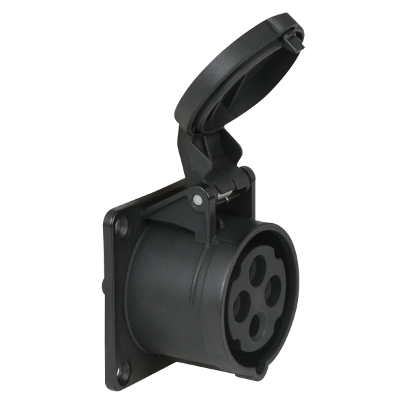 PCE CEE 16 A/400 V - 4P Plug female Schwarz - IP44