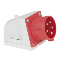 PCE CEE 16 A/400 V 5P Wallmount - male Red