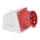 PCE CEE 16 A/400 V 5P Wallmount - male Rot - IP44