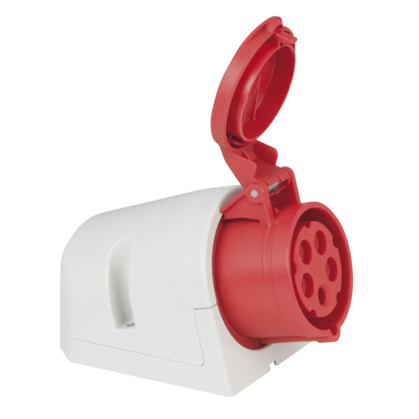 PCE CEE 16 A/400 V 5P Wallmount - female Red