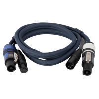 DAP FP18 Hybrid Cable - powerCON & 5-pin XLR - DMX /...