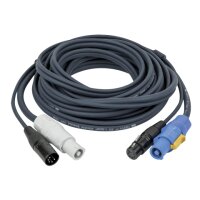 DAP FP18 Hybrid Cable - powerCON & 5-pin XLR - DMX /...