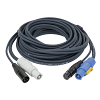 DAP FP18 Hybrid Cable - powerCON & 5-pin XLR - DMX /...