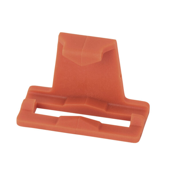 Showgear Mounting clip single for 4-pin and 5-pin cable connector Rot