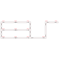 Artecta 1-Phase Track 2000 mm Black - RAL9004
