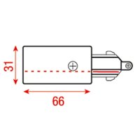 Artecta 3-Phase Left Feed-In Connector Silver - RAL9006