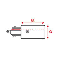 Artecta 3-Phase Right Feed-In Connector Silver - RAL9006