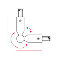 Artecta 3-Phase Corner Connector Black - RAL9004