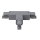 Artecta 3-Phase Left T-Connector Silber (RAL9006)