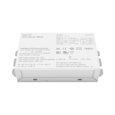 EldoLED SOLOdrive 360/S 30 W DALI CC C-Strom 1-10 V, dimmbar