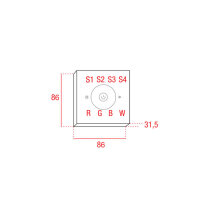Artecta Play-XV Wall Panel Single Zone RGBW RF-DMX RF/DMX Weiß