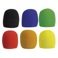 Showgear DWS-56 - Mic. Wind Screen Set 6 Pcs - Multi-colour