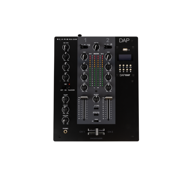DAP CORE MIX-2 USB Zweikanal-DJ-Mixer mit USB-Schnittstelle